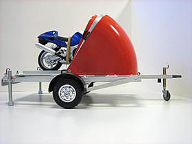 Motorradgarage als Anhnger